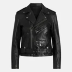 Black Leather Motorcycle Jacket Womens