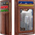 BULLIANT Men Wallet,Slim Leather Wallet Money Clip Card Hodler For Men Gift 8 Cards RFID Blocking