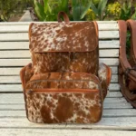 Hair on Cowhide Backpack Bag | Cowhide Leather Backpack Bag for Travel | Gym Bag | Free Shipping\\