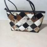 Authentic Cowhide Leather Tote – Handmade Boho Western Bag for Women Unique Cowhide Tote Bag for Women – Handmade Real Leather Shoulder Purse\\
