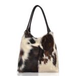 Cowhide Shoulder Bag Tricolour